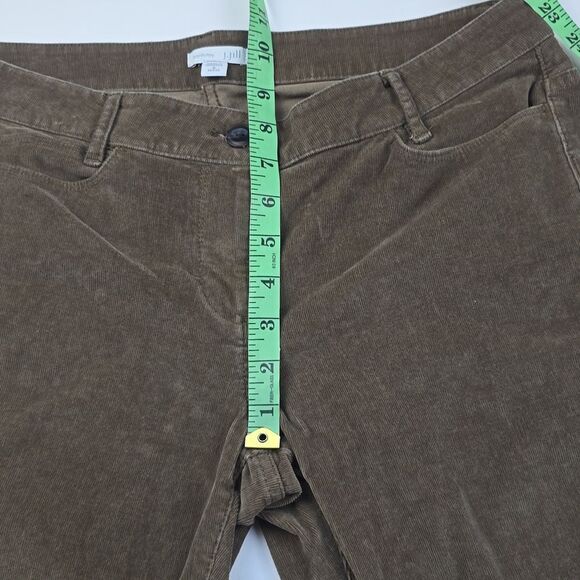 J. Jill -1315 Women's Brown Mid Rise Cotton Blend Pockets Corduroy Pants Size 8P - Picture 4 of 8